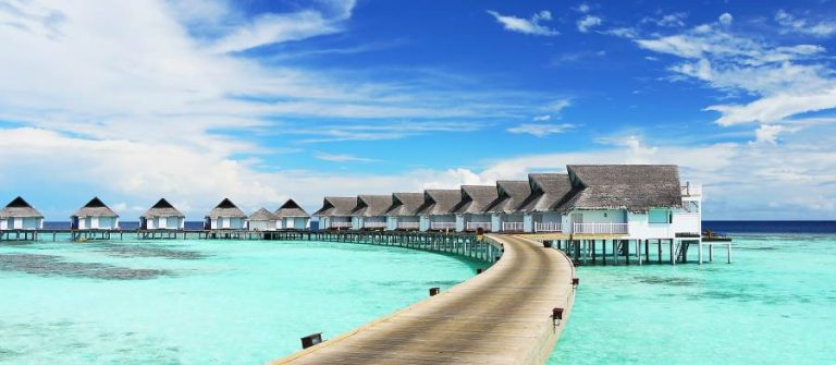Waterbungalows op de Malediven