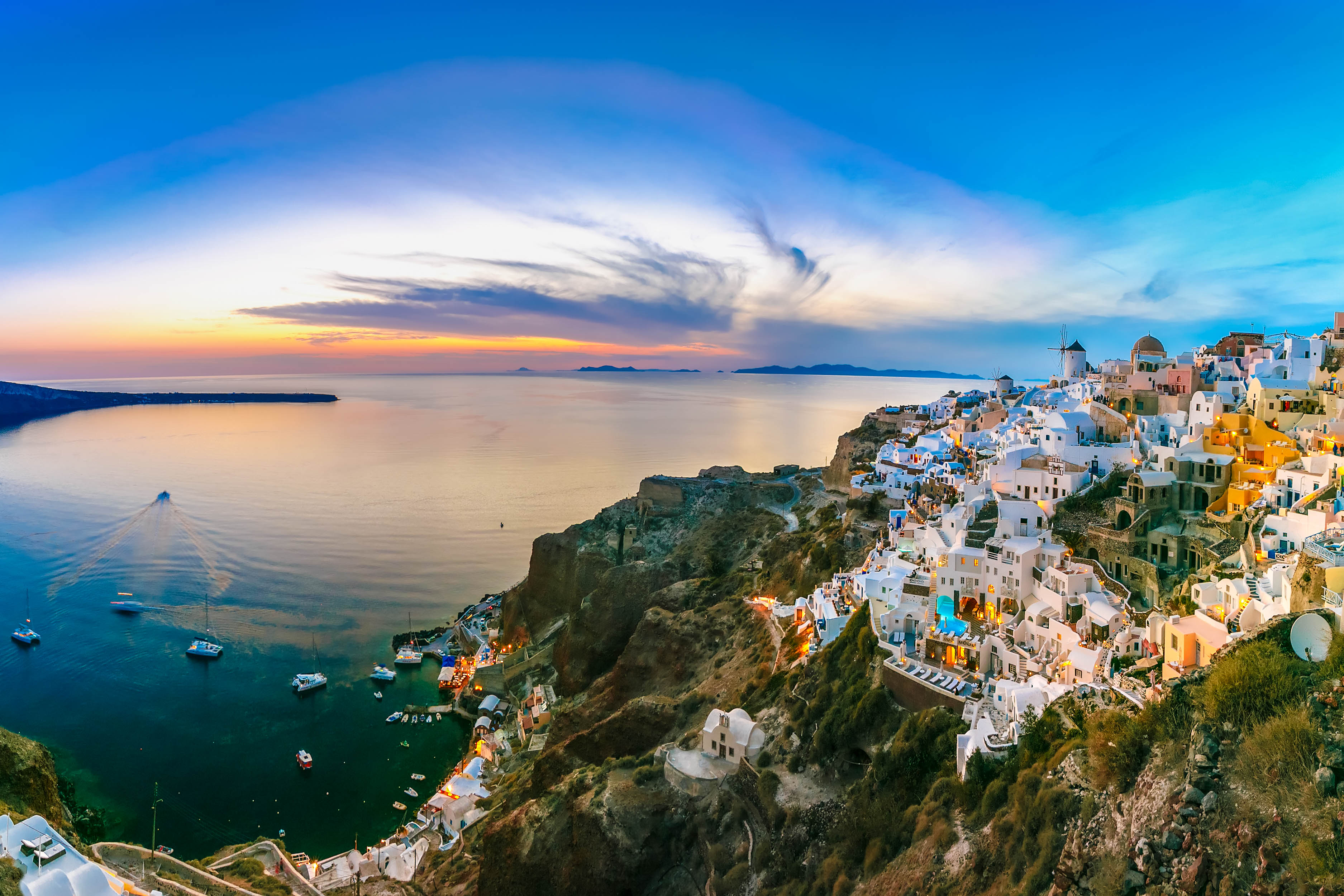 Zonsondergang Santorini