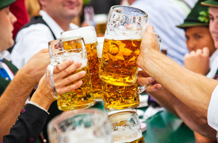 Beer at Oktoberfest in Munich, Germany