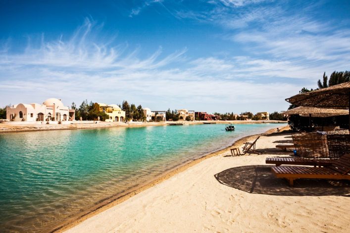 Het strand van Hurghada