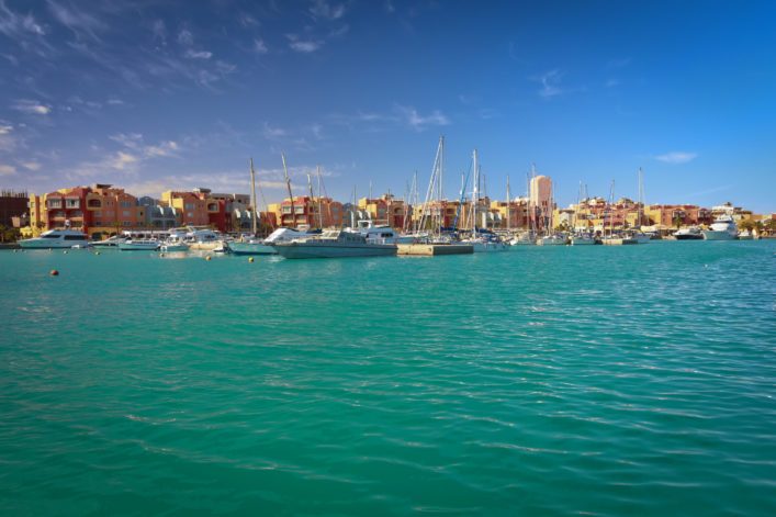 De haven van Hurghada