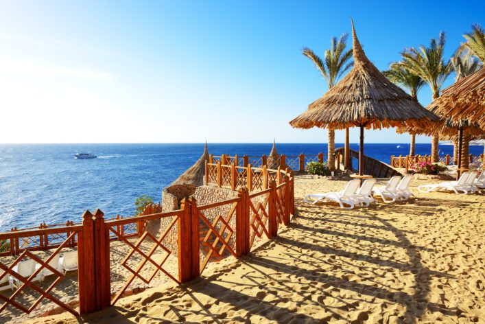 Het strand van Sharm el Sheikh
