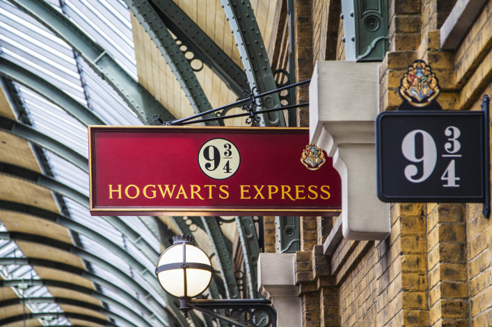 Harry Potter Film locaties Perron 9 3/4 op Kings Cross Station in Londen
