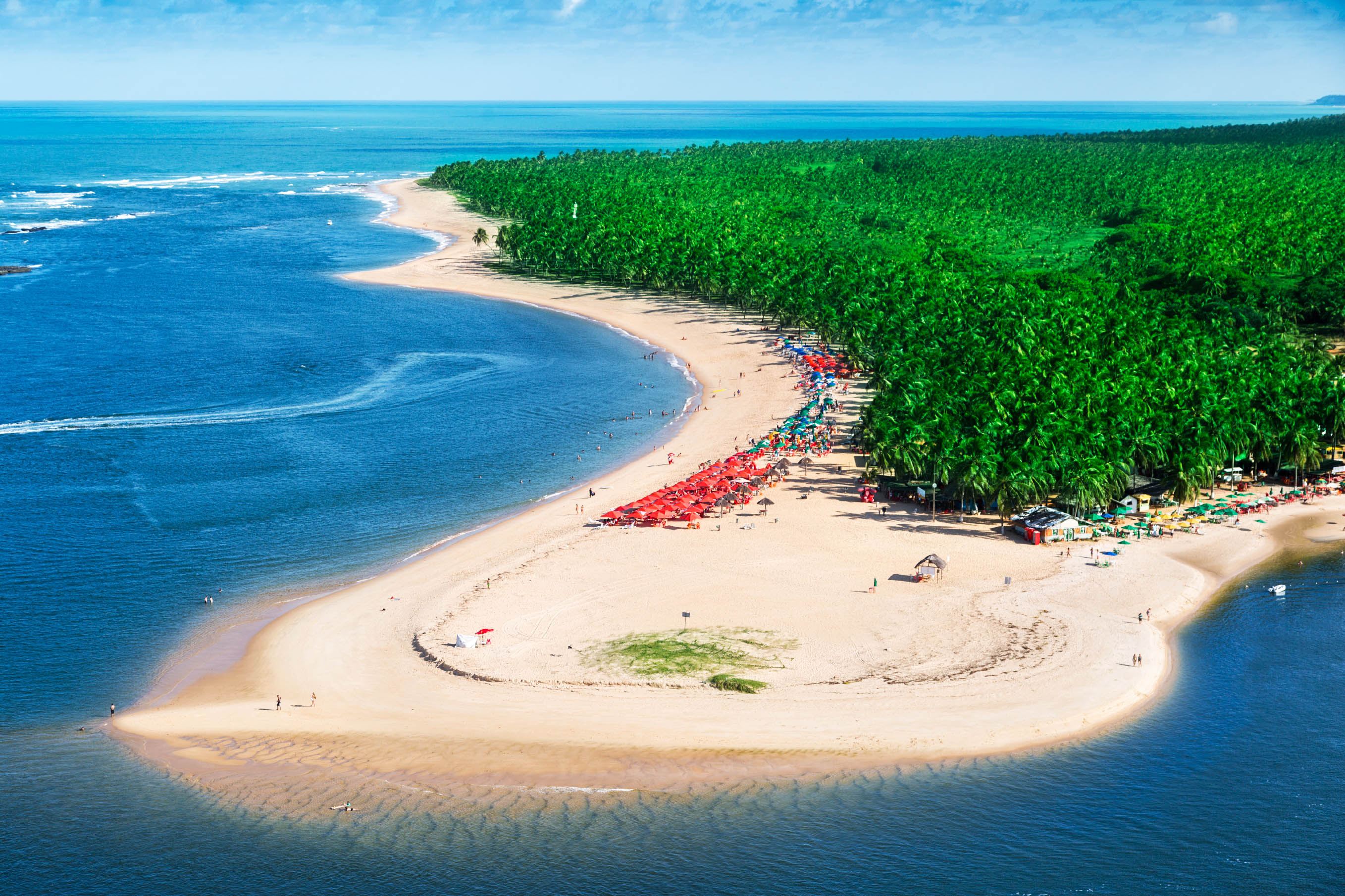 Maceió beach in Brazilië