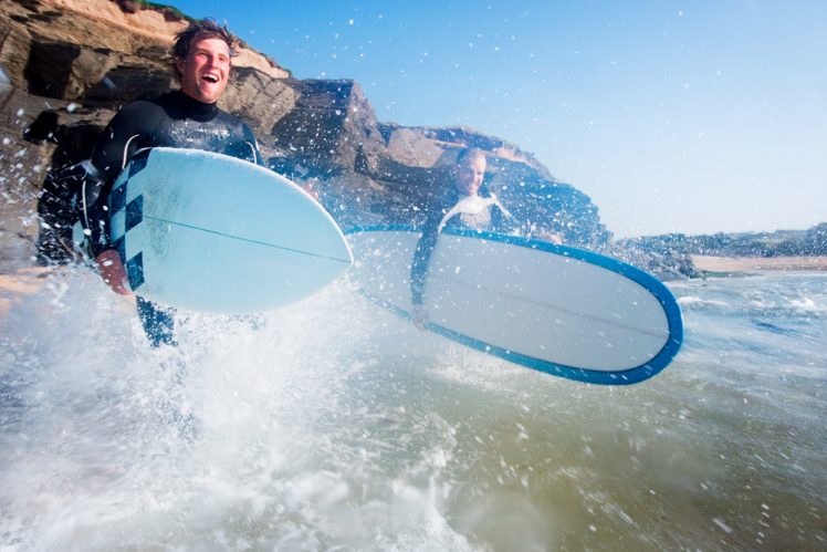 Surfen in Cornwall, UK