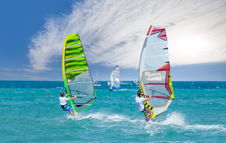 Windsurfen in Alacati bij Izmir