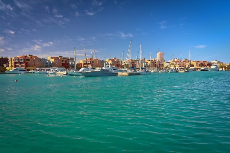 De haven van Hurghada