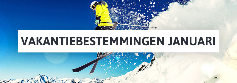 Vakantiebestemmingen januari