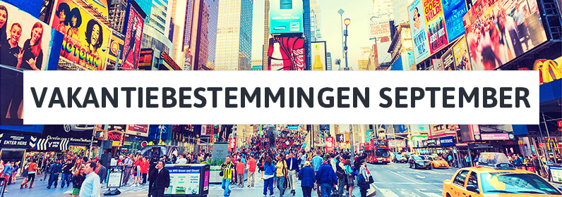 Vakantiebestemmingen september