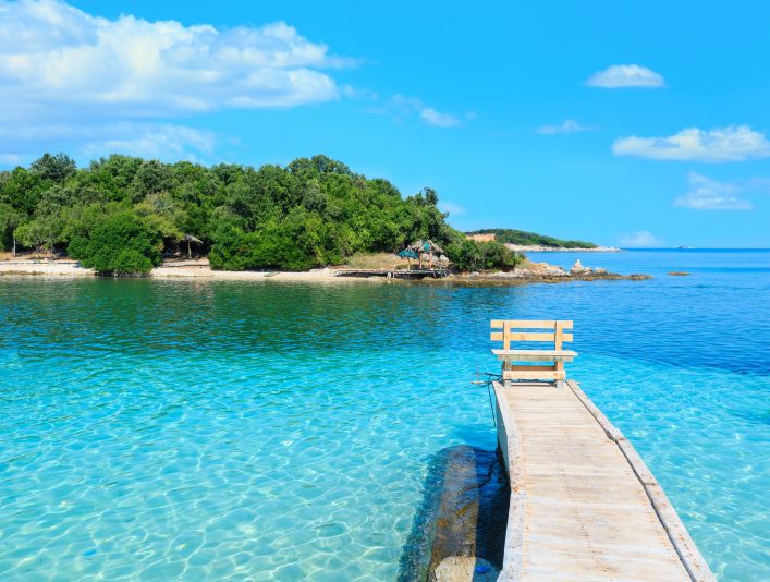 de zee bij Ksamil