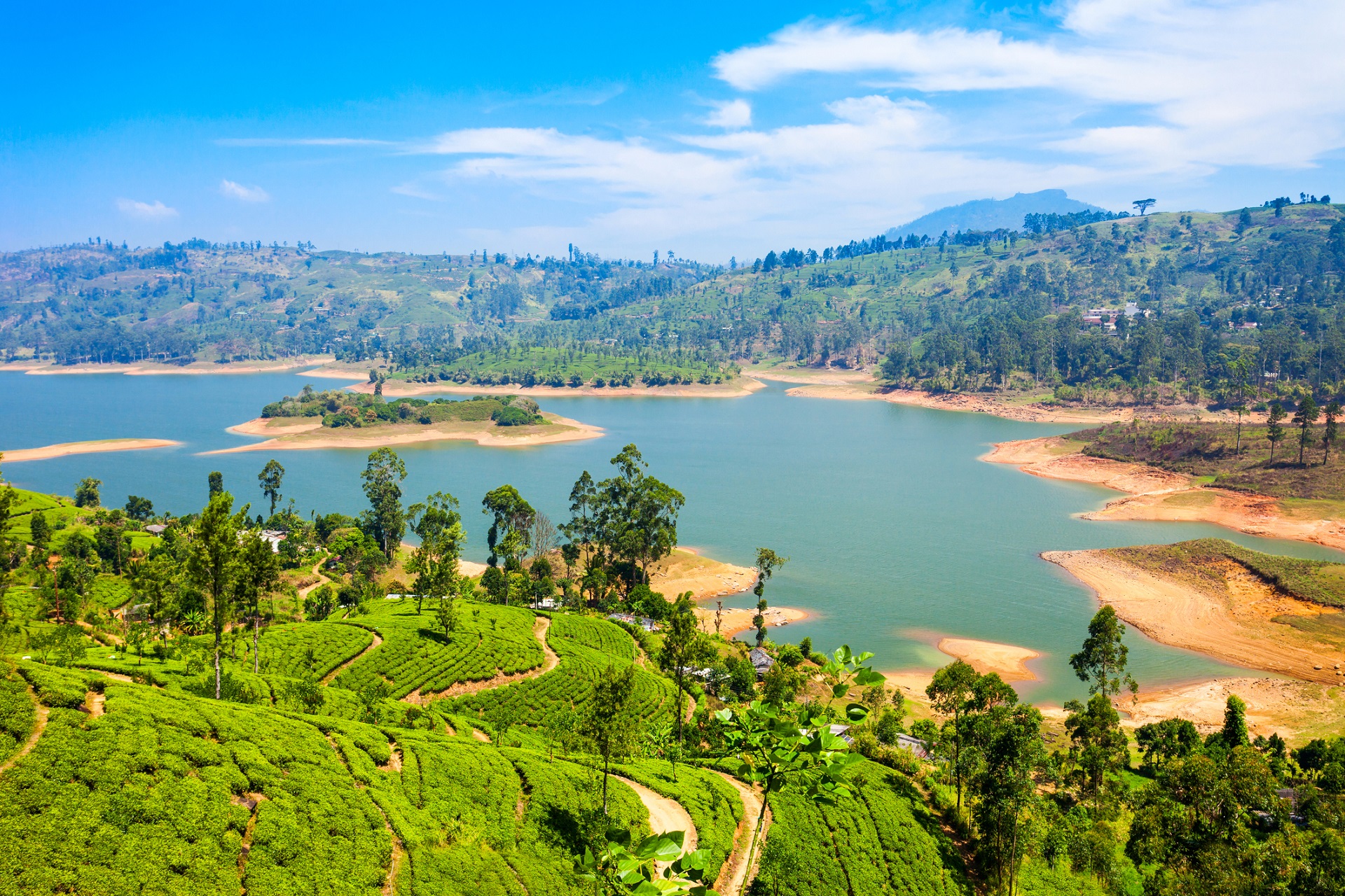 Maussakelle reservoir in Sri Lanka