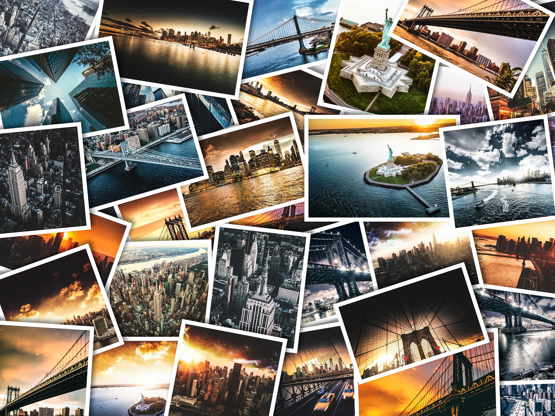 New York on polaroid photos