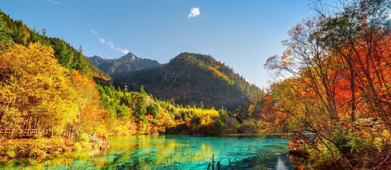 Jiuzhaigou Nature Reserve in China