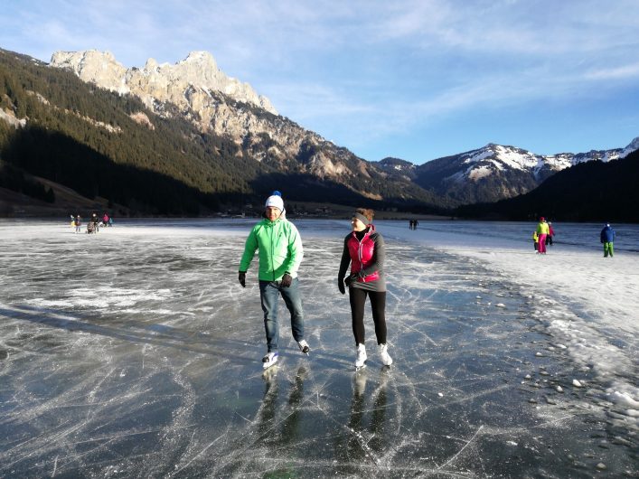 Schaatsen op de Haldensee