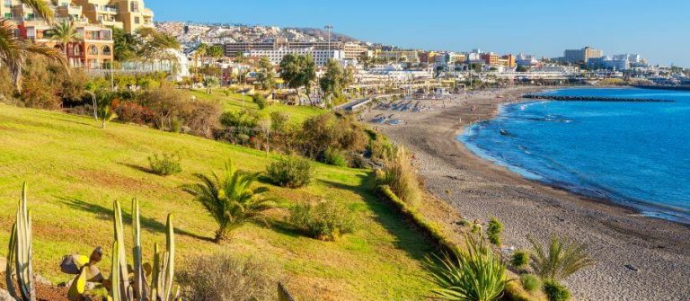 Het strand van Fanabe op Tenerife