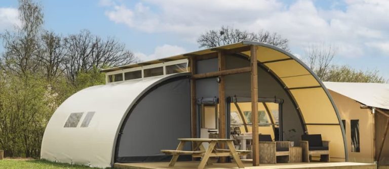 Glamping met privé sanitair