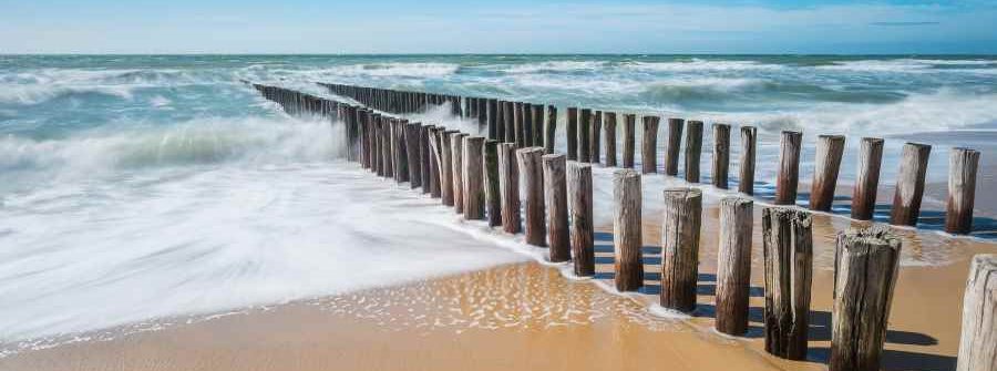 Het strand in Zeeland