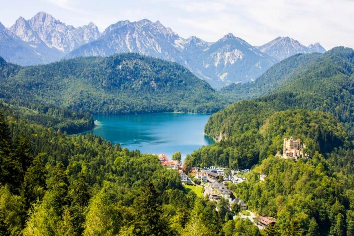 De Alpsee en het kasteel van Hohenschwangau