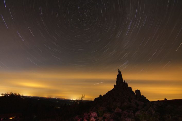 Sternenpark Startrails in de Rhon
