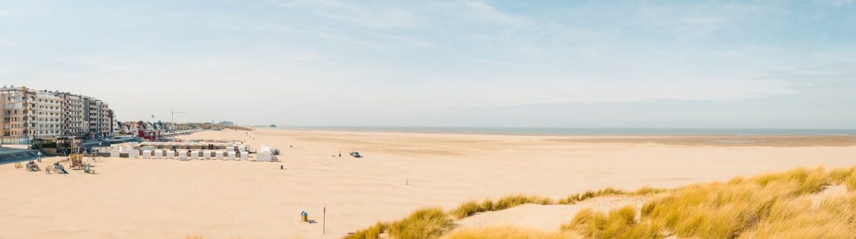 Het strand van Zeebrugge
