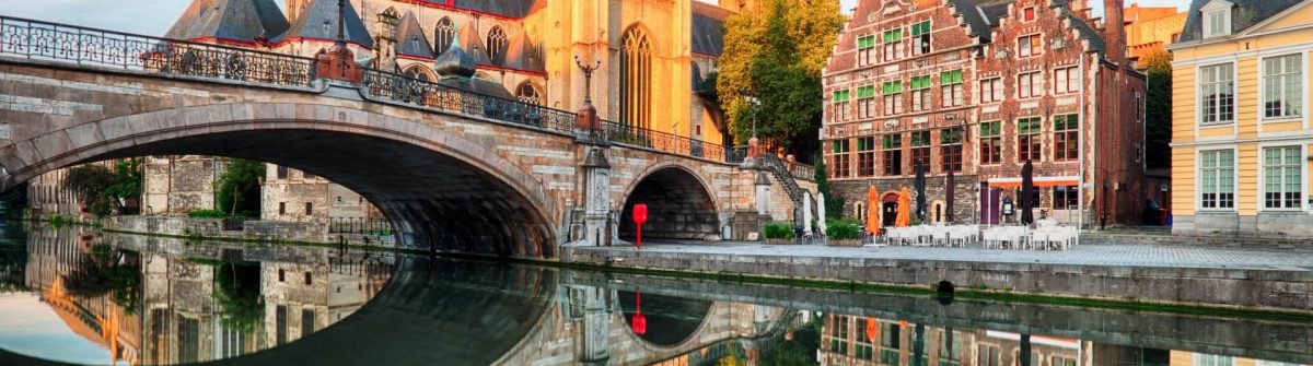 Het centrum van Gent