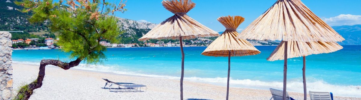 Het Vela Plaza Baska strand op Krk