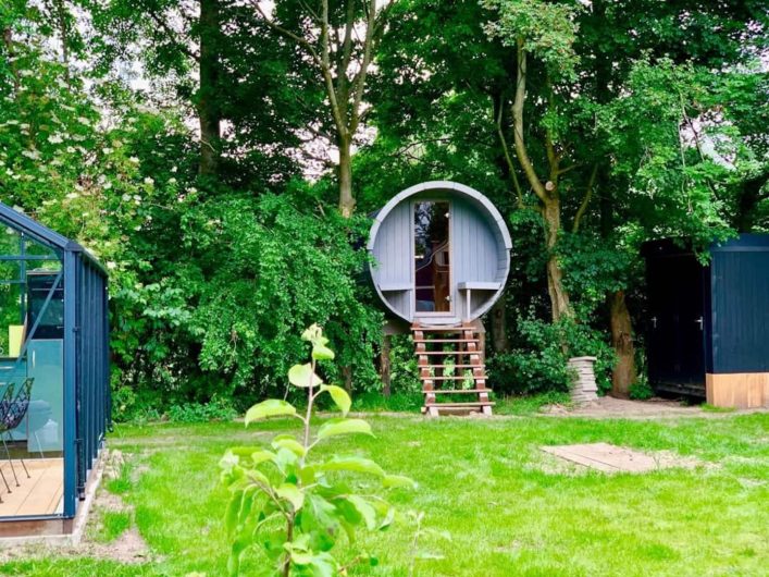 Boomhut met jacuzzi in Nederland