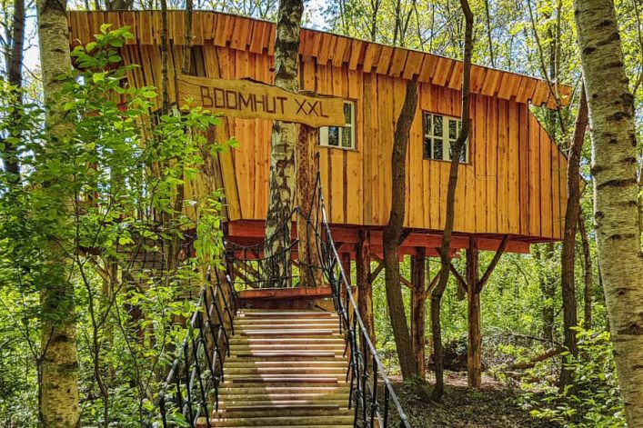 Boomhut met hottub Drenthe XXL