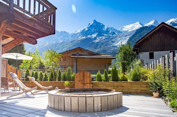 Airbnb in Chamonix met uitzicht over de Mont Blanc en de Alpen