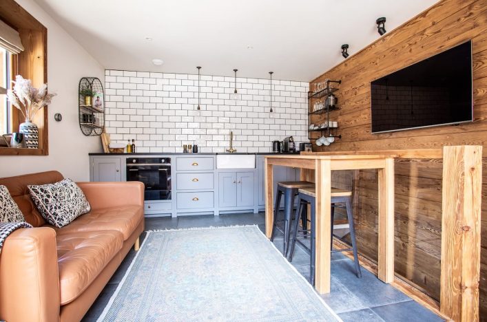 Airbnb woonkamer in Chamonix