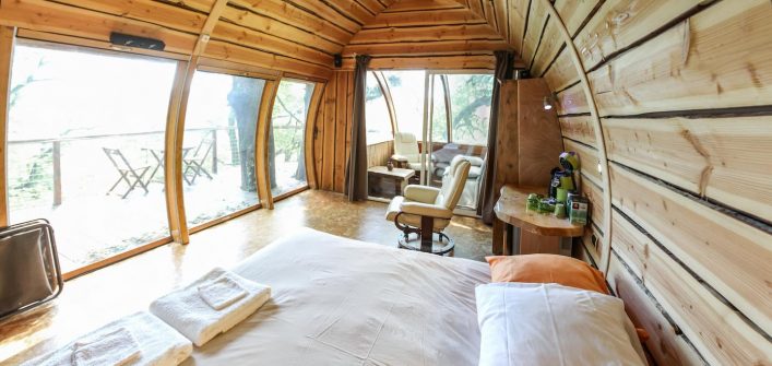 Boomhut in de Grands Causses