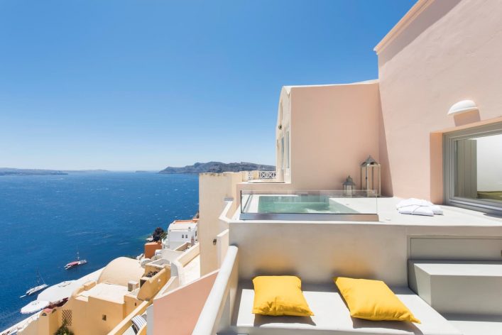 Airbnb in Oia met zwembad