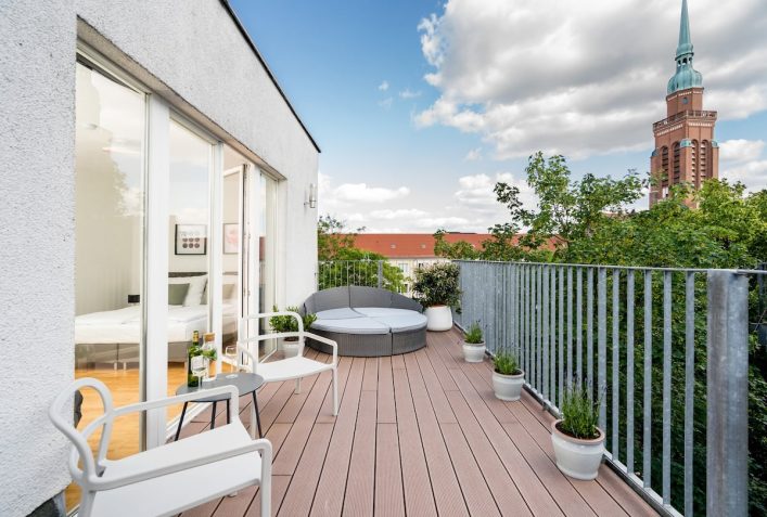 Penthouse met dakterras in Berlijn