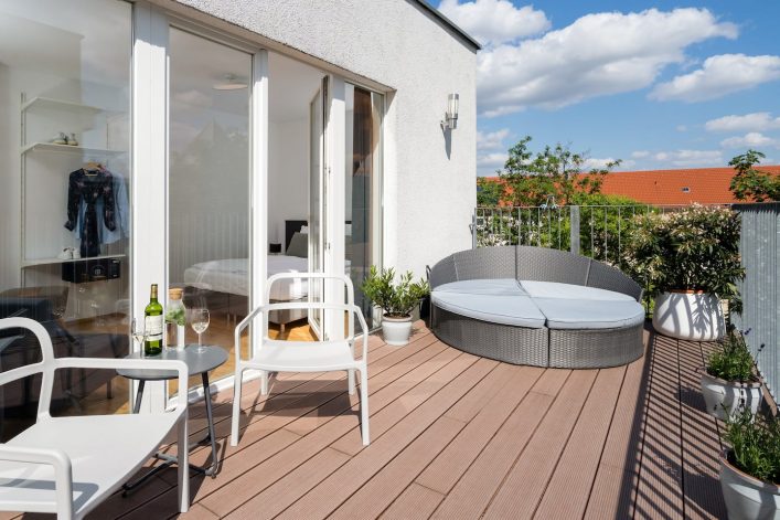 Penthouse met dakterras in Berlijn