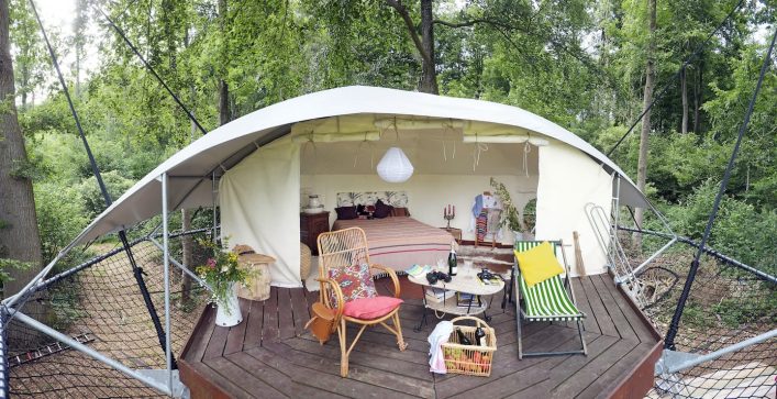 De boomhut annex vouwtent