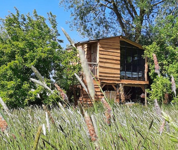 Ecologische boomhut ten westen van Brussel