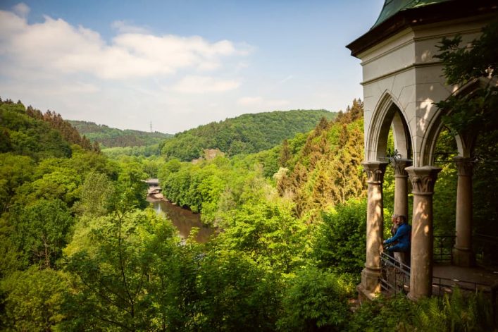 Uitzicht over vallei