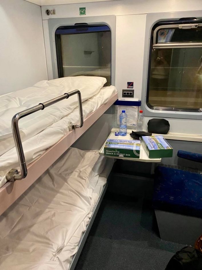 Nachttrein naar Praag