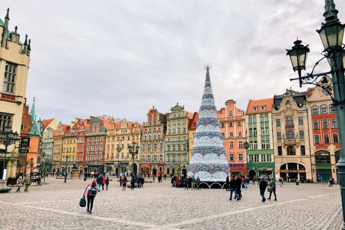 Kerstmis in Wroclaw