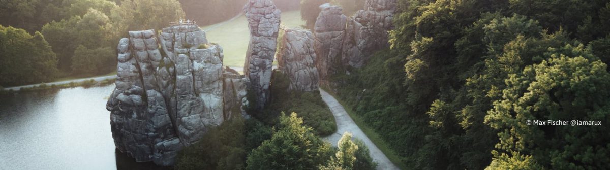 Externsteine von oben Teutoburger Wald © Max Fischer @iamarux (hohe Auflösung)